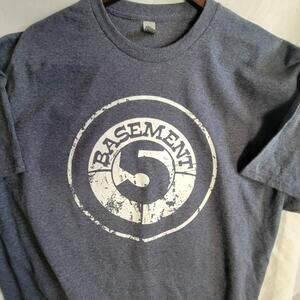 the basement 5  band   t shirt size   xl heather gray